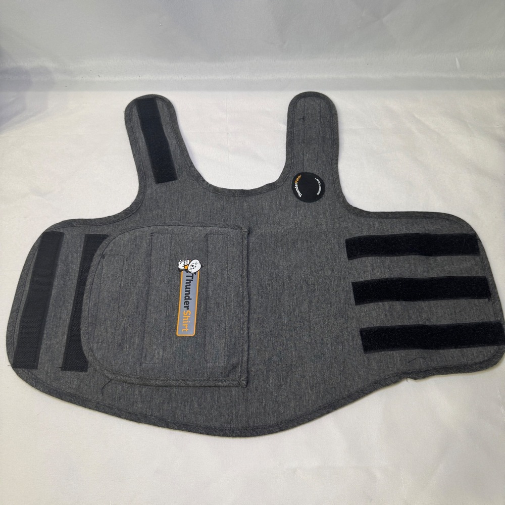 ThunderShirt Dog Anxiety Vest Heather Gray Medium Pressure Wrap Calming Coat
